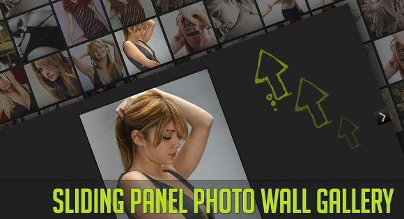 Free Sliding Panel Photo Wall Gallery with jQuery