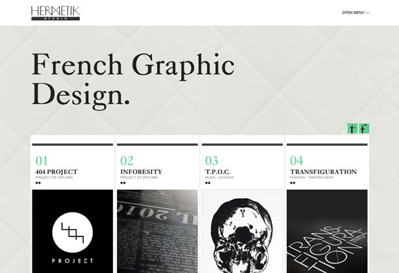 美丽的字体组合新鲜的例子，在网页设计