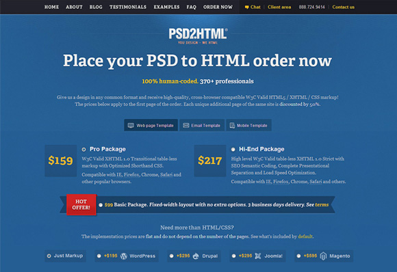 PSD2HTML Order