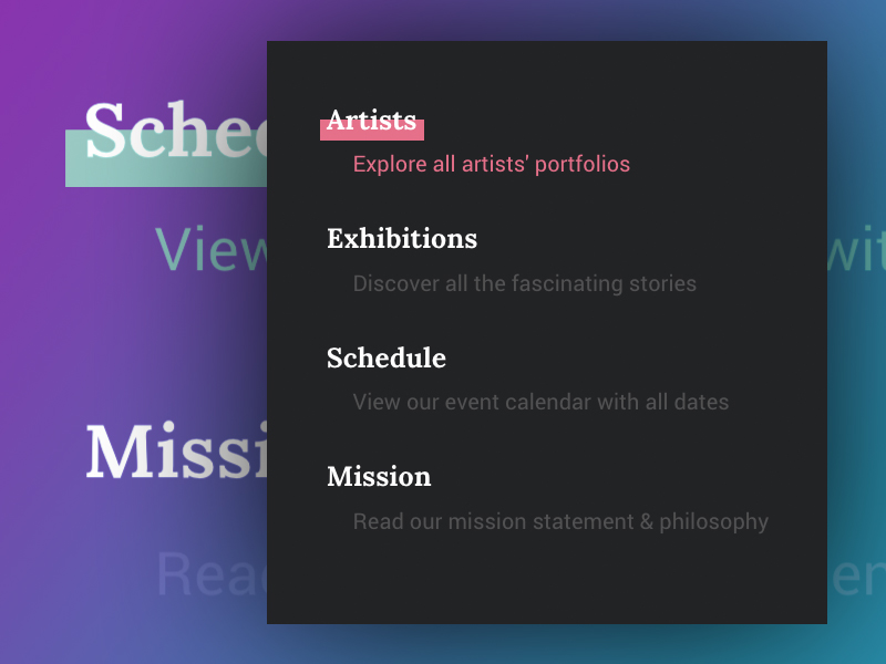 Menu Hover Effects